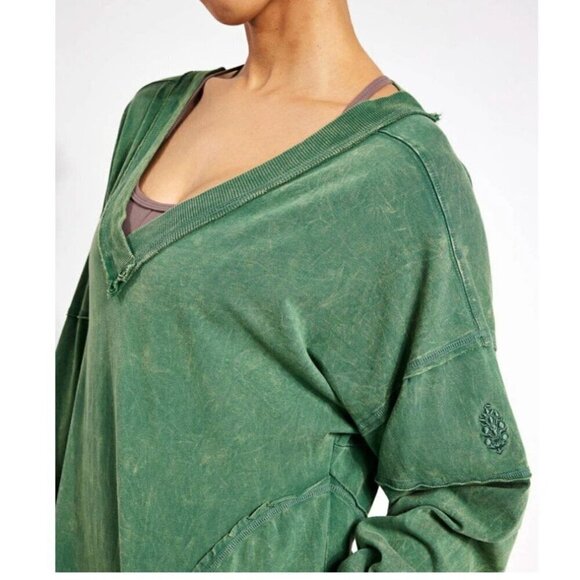 🆕 Free People Movement Hot Shot Runner Jumpsuit In Smoked Pine Green Medium - Picture 4 of 12